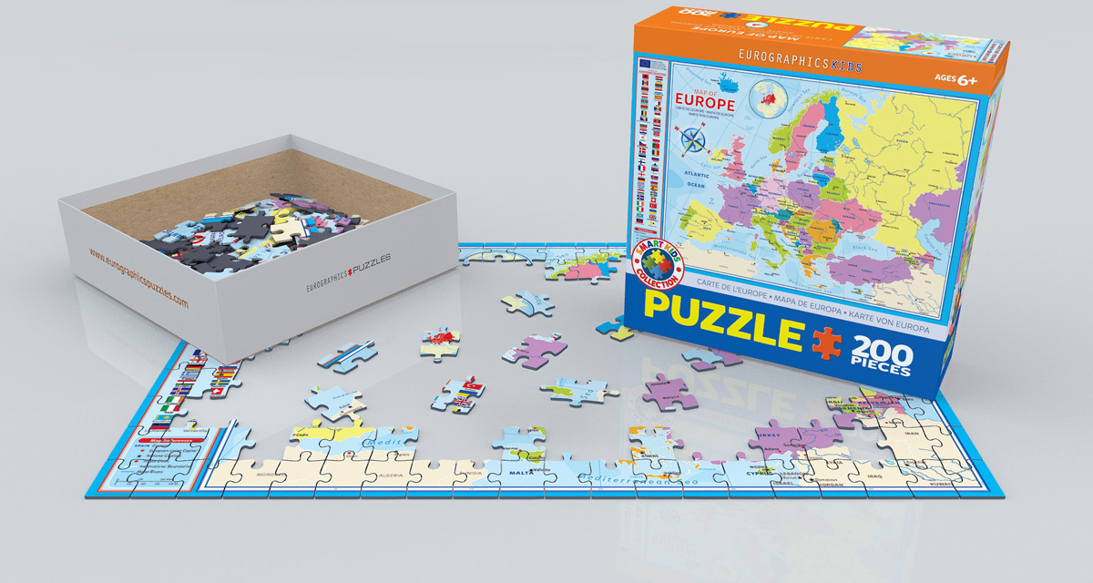 EUROGRAPHICS 6200-5374 Europakarte 200 Teile Puzzle
