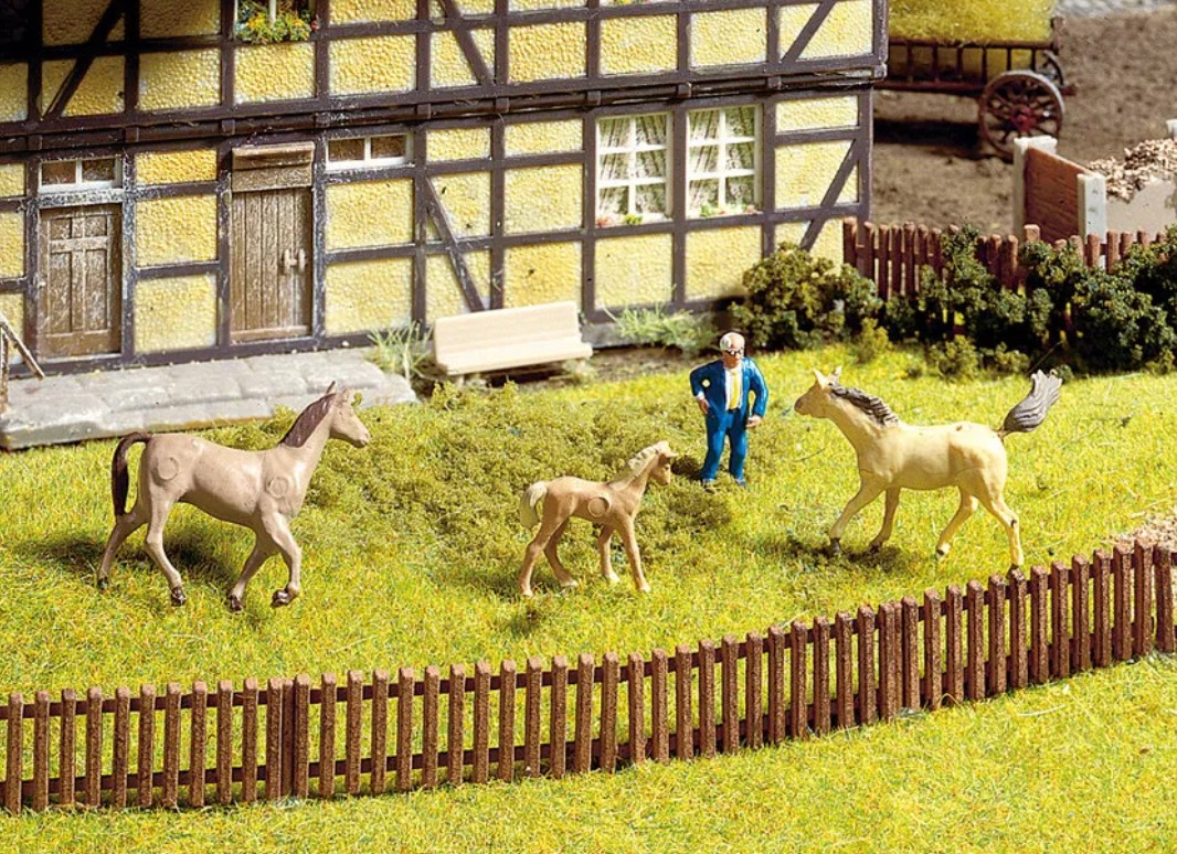 Noch 13080 Gartenzaun 18 Teile 1,3 cm hoch 1:87 Spur H0 NEU OVP