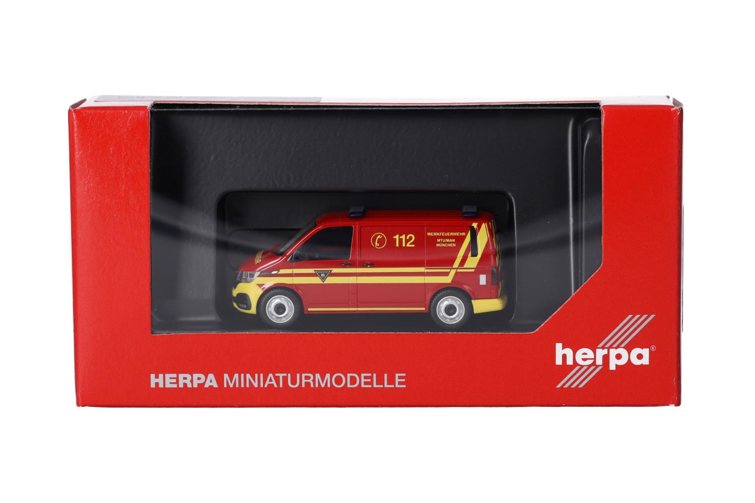 Herpa 097932 VW T6.1 Halbbus Feuerwehr MTU/MAN München 1:87