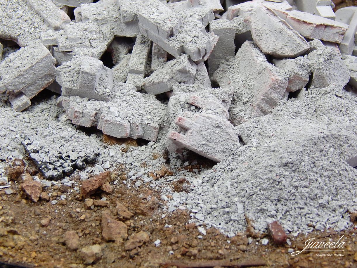 Juweela 23331 Ziegelstaub grau, ~50g (Miniatur)