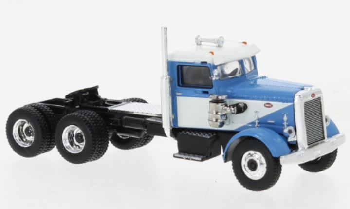 Brekina 85754 Peterbilt 281 hellblau/weiss Rost 1955 1:87 Spur H0