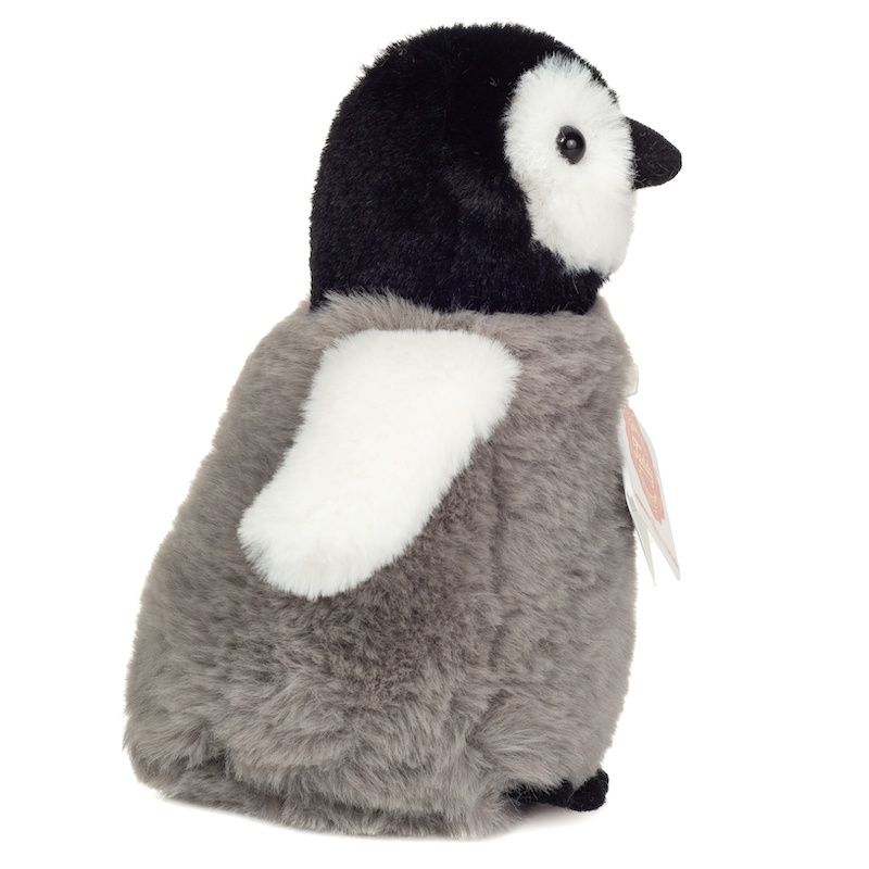 Teddy Hermann 900382 Pinguin grau/schwarz 15 cm Stoff/Plüsch/Kuscheltier