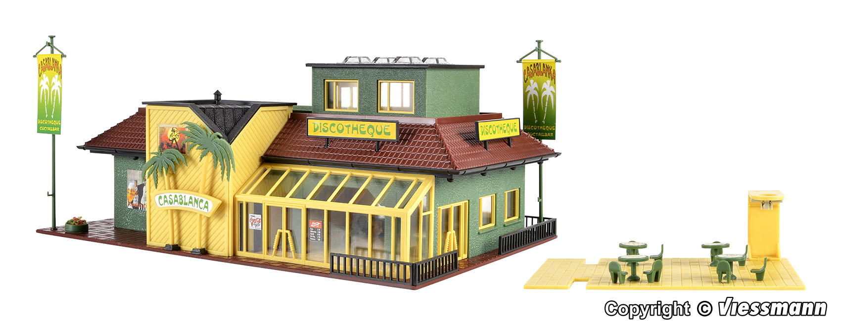Vollmer 43656 Discothek mit LED-Beleuchtung 1:87 Spur H0 Bausatz