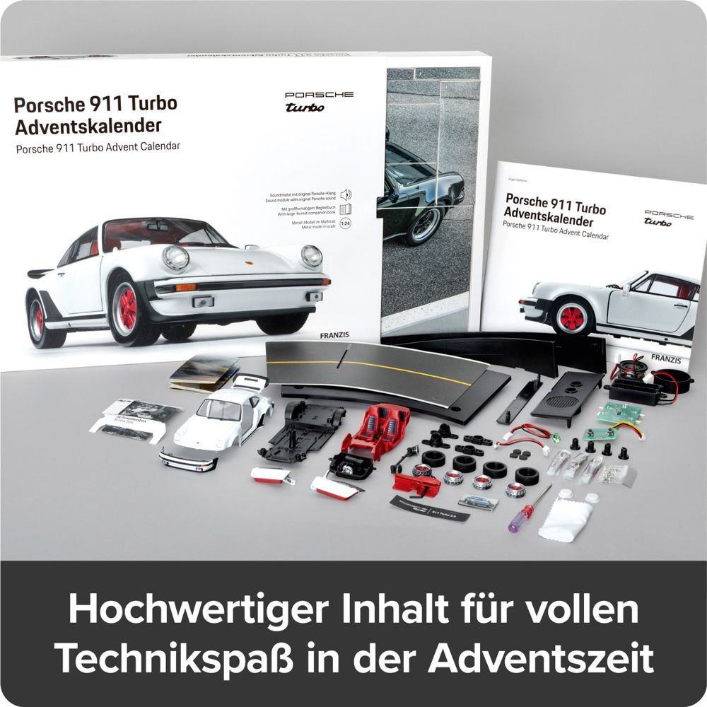 Franzis 67322 Porsche 911 Turbo Grandprixweiß Adventskalender 1:24
