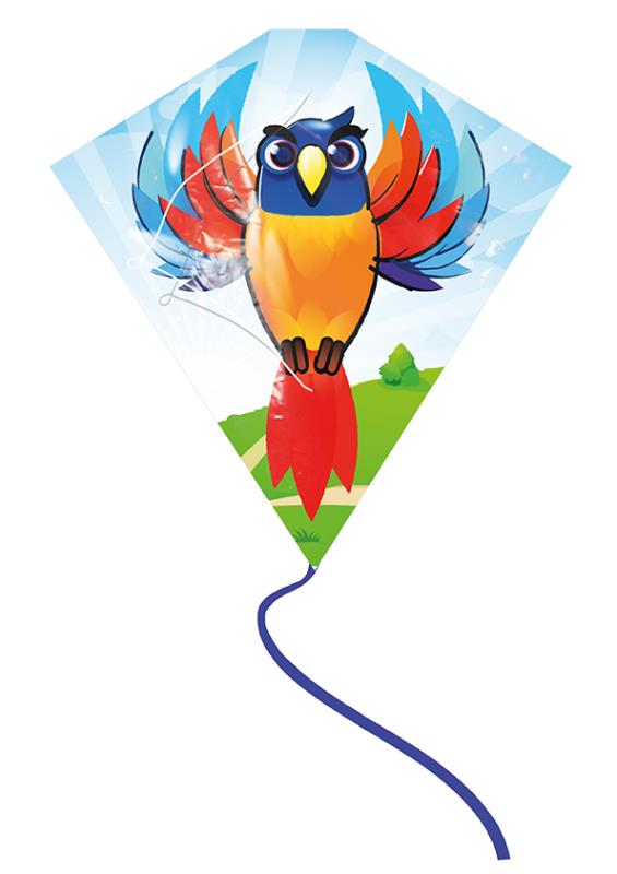 Sunflex 47153 READY TO FLY KITE PAPAGEI Drache Neu OVP