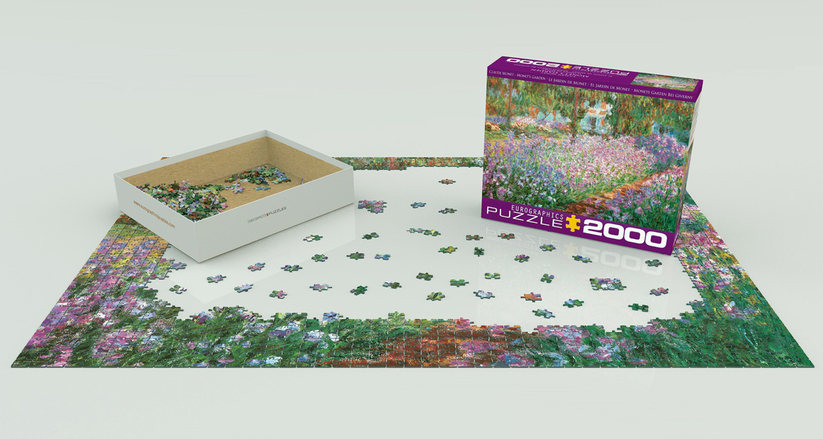 EUROGRAPHICS 8220-4908 Monets Garten 2000 Teile Puzzle NEU OVP