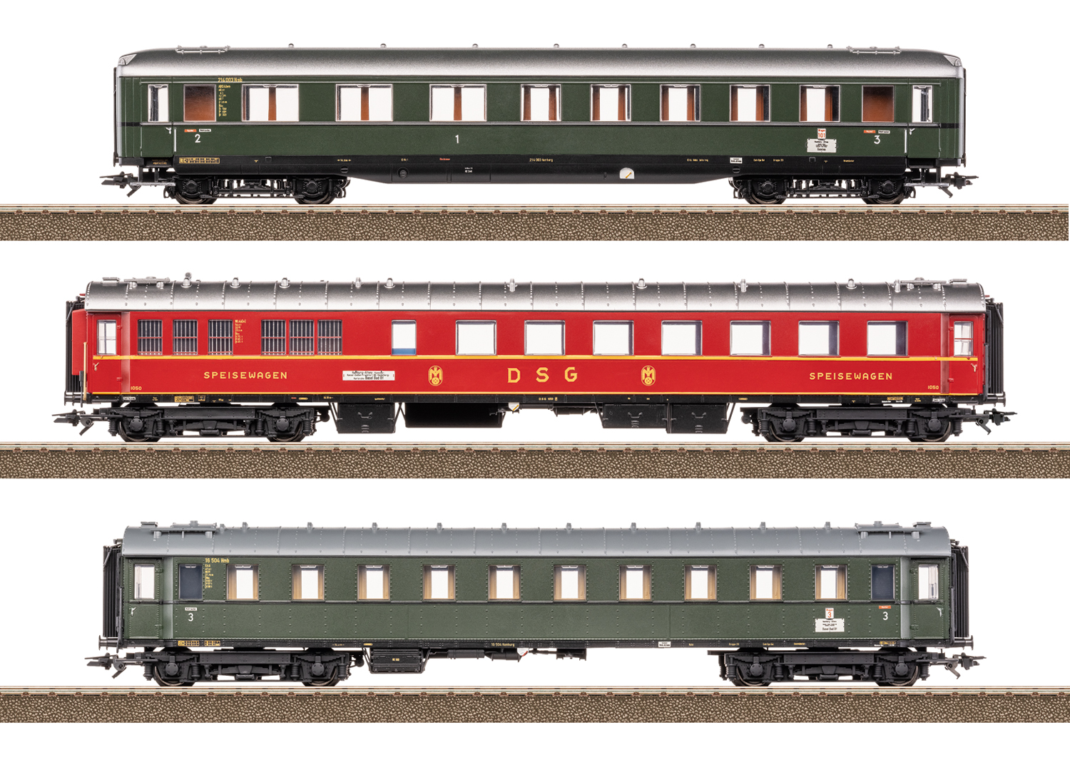 Trix 23623 Schnellzug-Set 2 D74 DB