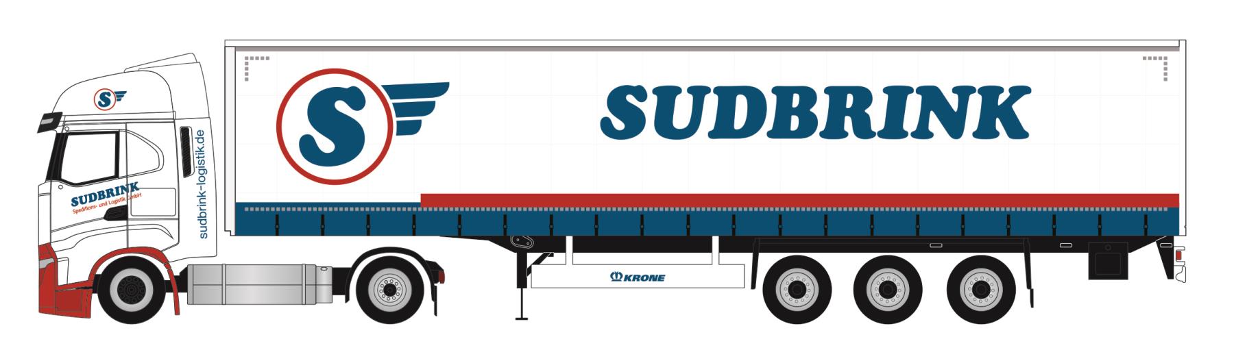 Herpa 951364 Iveco S-Way LNG Gardinenplanen-Sattelzug 1:87 Neu