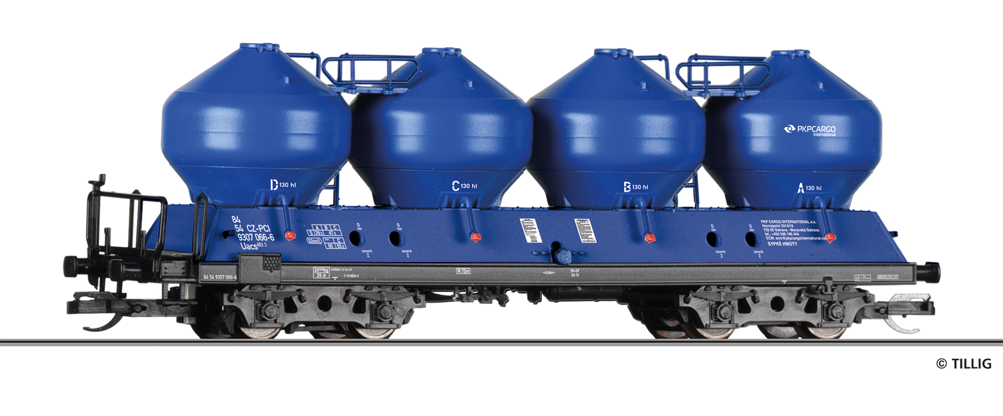Tillig 15864 Staubsilowagen Uacs der PKP Cargo International
