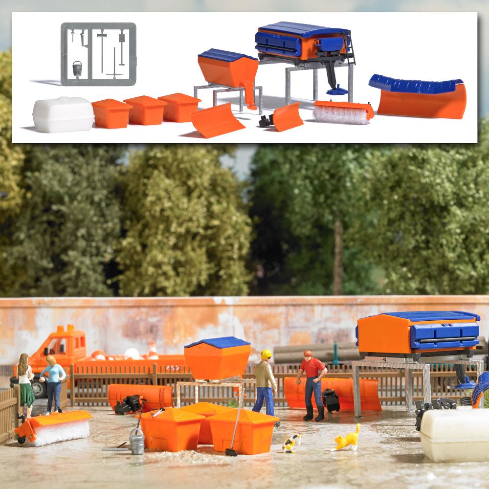 Busch 1839 Straßenmeisterei Ausgestaltungs-Set 1:87 Spur H0