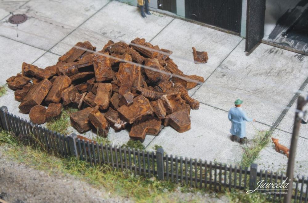 Juweela 21208 Schrott Metallschrott rostig - 1:120 - 25g - Neu - OVP