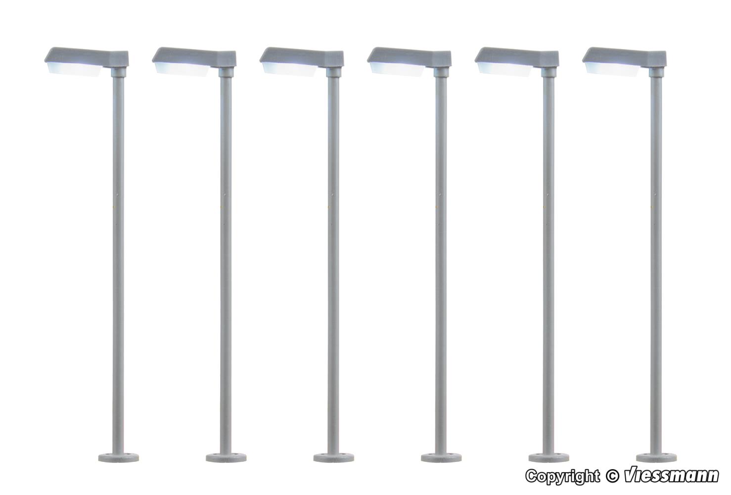 Viessmann 64976 Straßenleuchte modern LED weiß 5+1 1:160 Spur N
