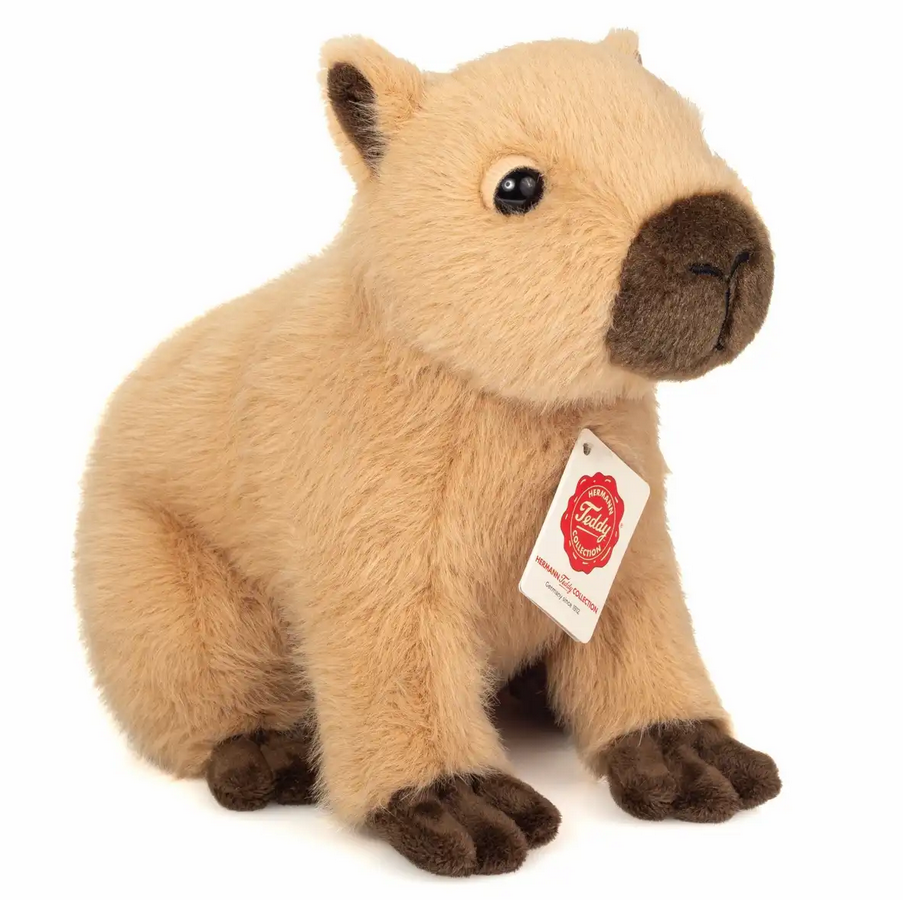 Teddy Hermann 923442 Capybara beige 25 cm Stoff/Plüsch/Kuscheltier NEU
