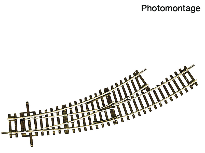 Roco 42466 Bogenweiche links BWl2/3 ohne Antrieb 1:87 Spur H0