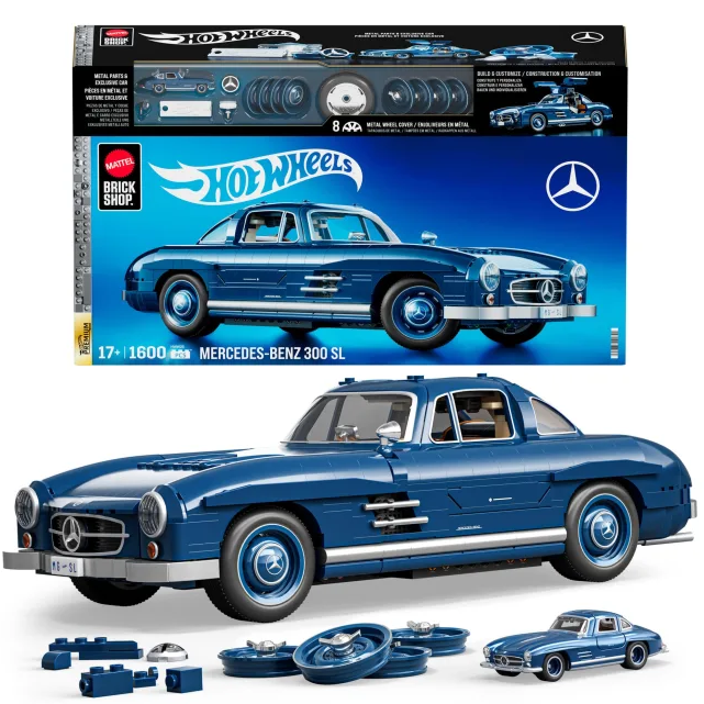 Mattel HWW25 Brick Shop Hot Wheels Mercedes-Benz 300 Sl 1:12 NEU