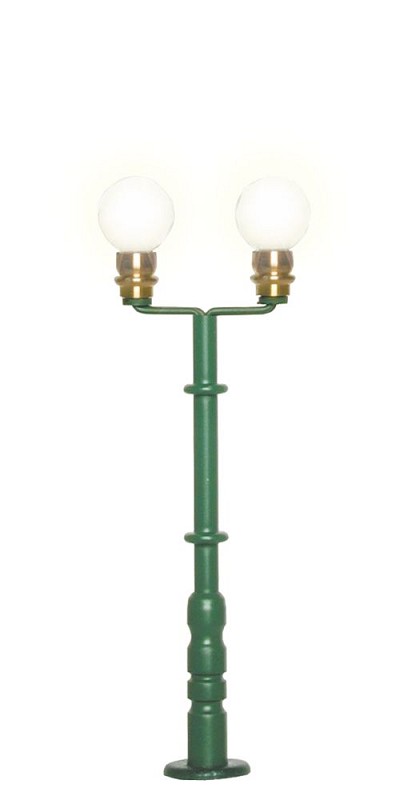 Viessmann 6305 H0 Kugelleuchte zweiflammig, grün