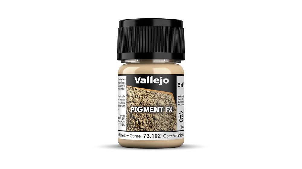 Vallejo 73102 Ocker, hellgelb, 35 ml Pigment NEU