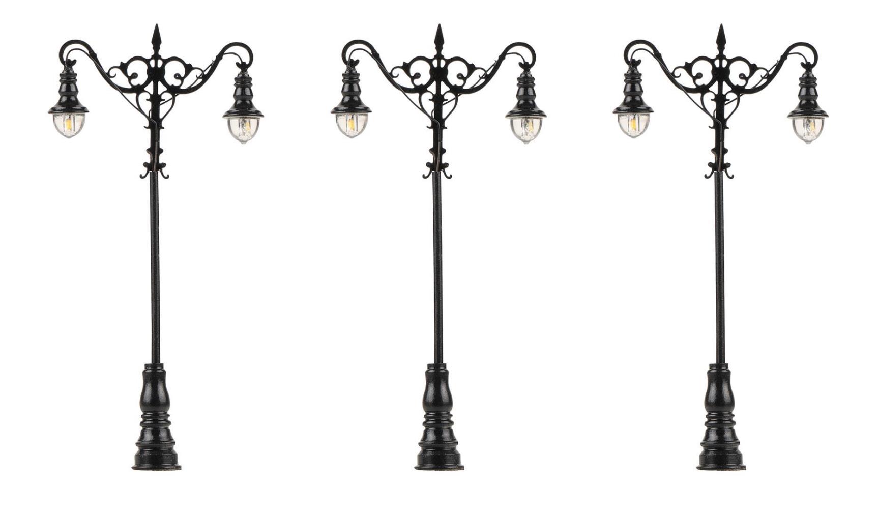 Faller 180114 LED-Laterne Kugel-Hängeleuchten 1:87 Spur H0 Neu