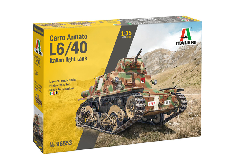 Italeri 96553 Carro Armato L6/40 1:35 Modellbausatz NEU OVP
