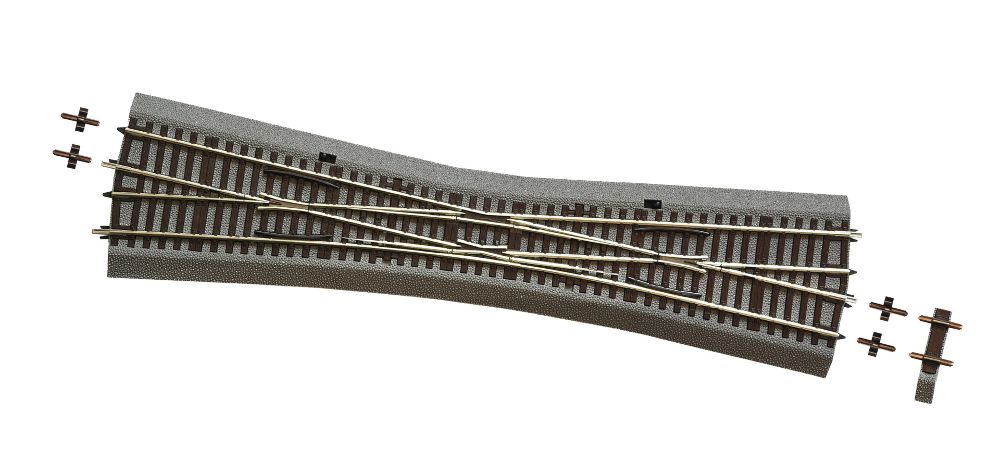 Roco 42592 Einfache Kreuzungsweiche EKW10 Handantrieb Spur H0