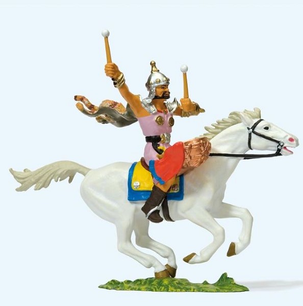 Preiser 50475 Hunne zu Pferd. Trommler