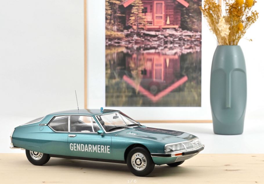 Norev 121703 Citroën SM 1973 Gendarmerie 1:12 Standmodell Neu