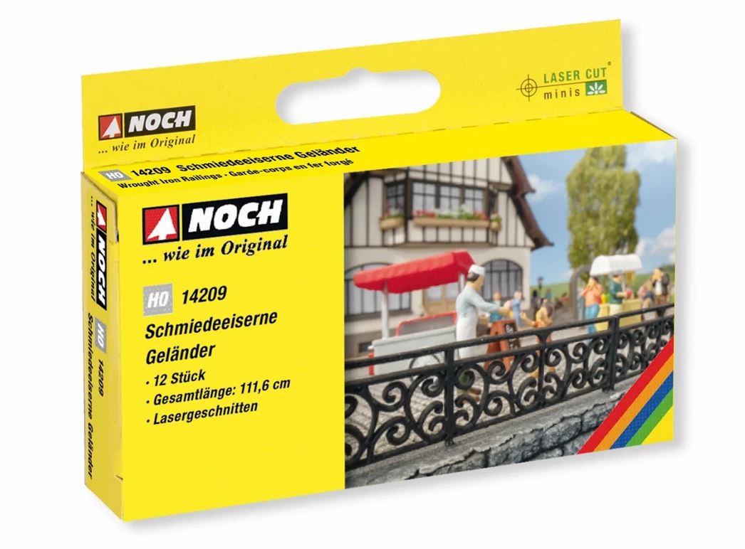 Noch 14209 Schmiedeeisernes Geländer 1:87 Spur H0 Neu OVP