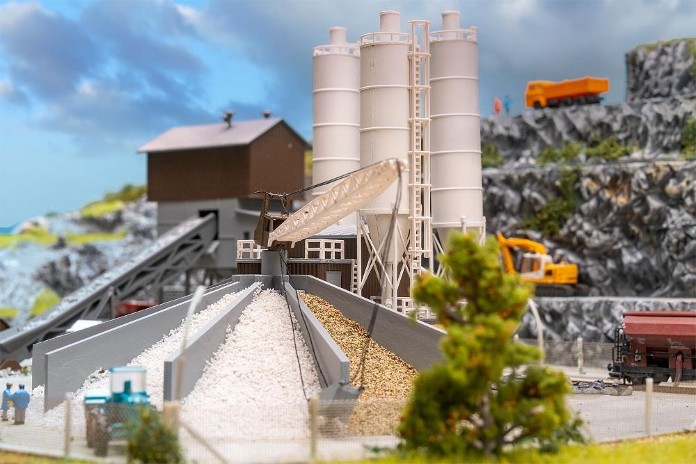 Faller 222228 Betonmischwerk mit Kies-Verladesilo 1:160 Spur N NEU