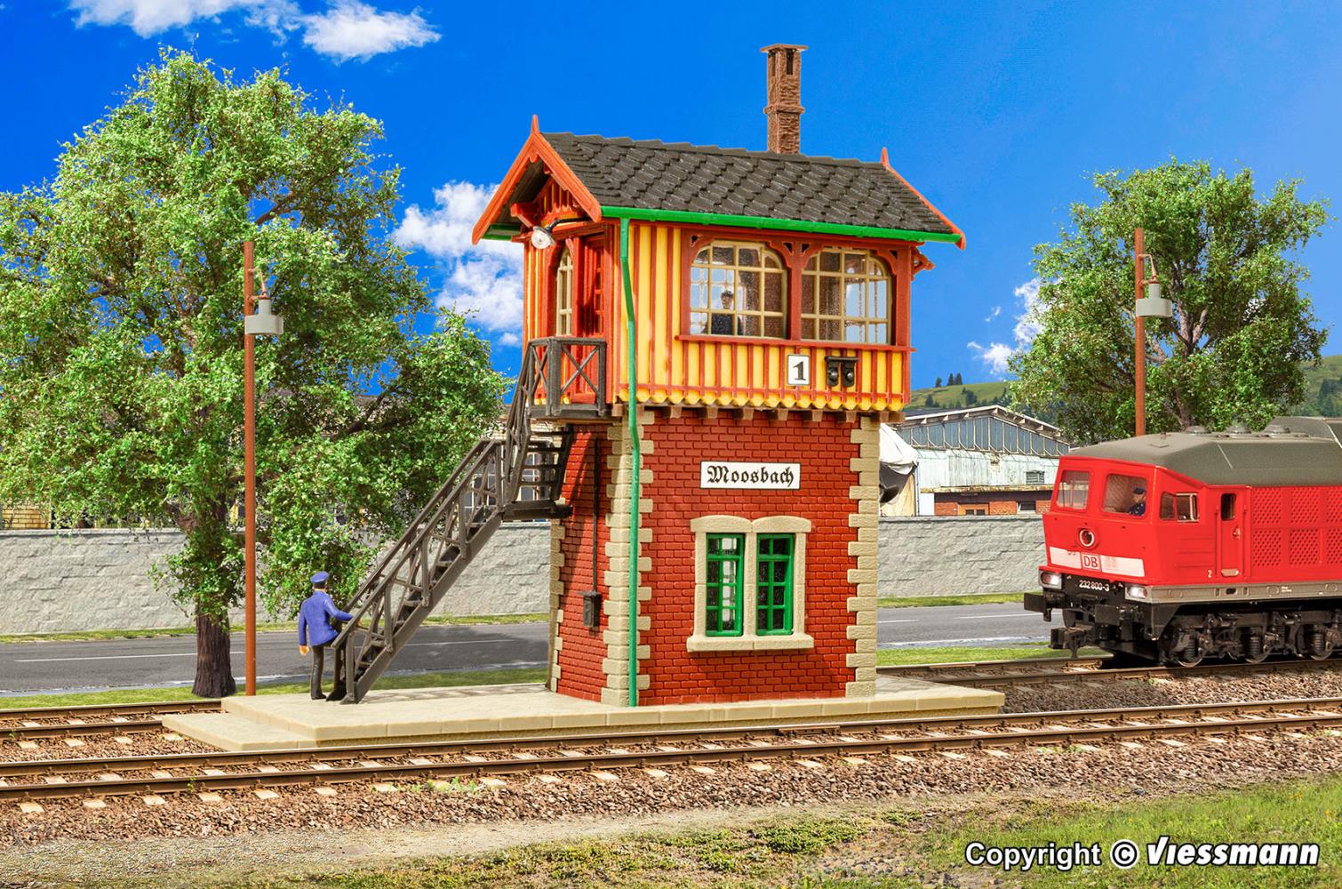 Vollmer 45731 Stellwerk Moosbach 1:87 Spur H0 Bausatz Neu OVP