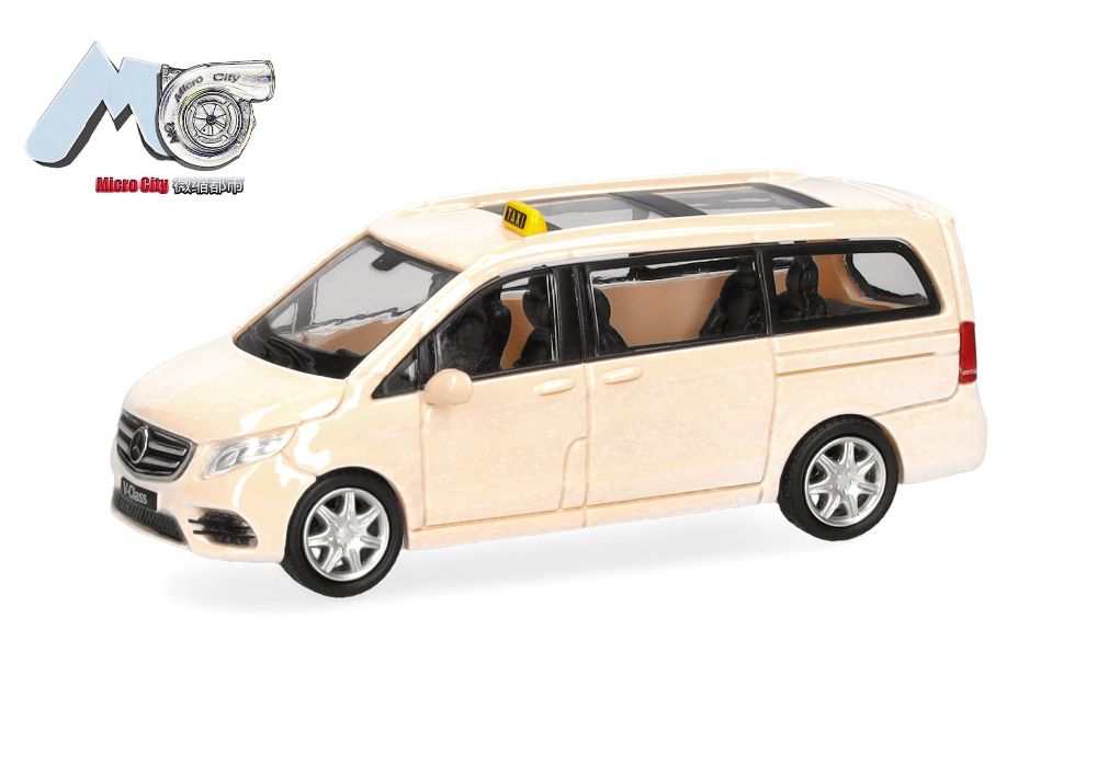 Herpa 87MC000078 MicroCity: Mercedes-Benz V-Klasse "Taxi" 1:87 Spur H0