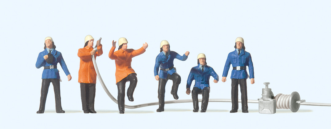 Preiser 14200 Feuerwehrmänner 1:87 Spur H0 Neu OVP Figuren