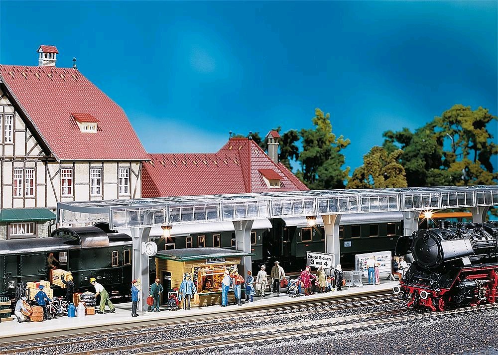 Faller 120188 Bahnsteig mit Kiosk 1:87 Spur H0 Bausatz Neu OVP