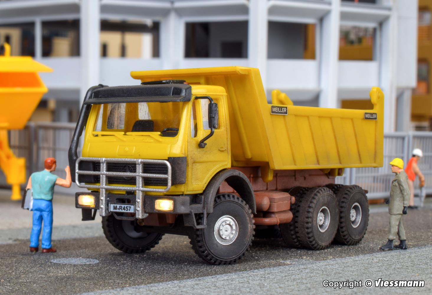 Kibri 14023 MB MEILLER Kipper 3-achsig 1:87 Spur H0 Bausatz Neu
