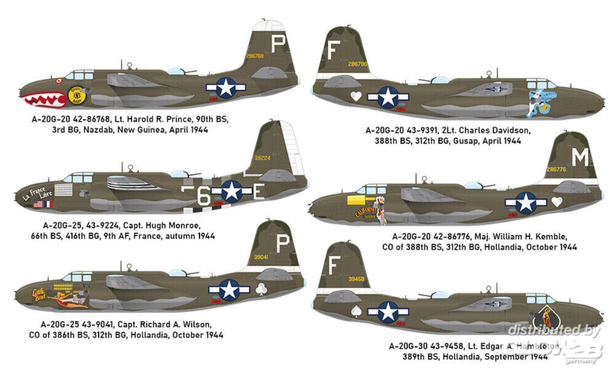 Eduard Plastic Kits 548002 A-20G Havoc in 1:48