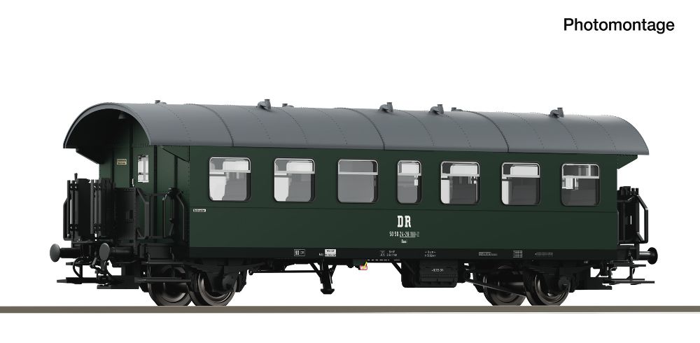Roco 6280086 Personenwagen Donnerbüchse Reko DR Spur TT