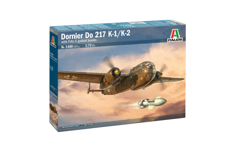 Italeri 1488 DO 217 K-1/K-2 with FRITZ X 1:72 Bausatz Neu OVP