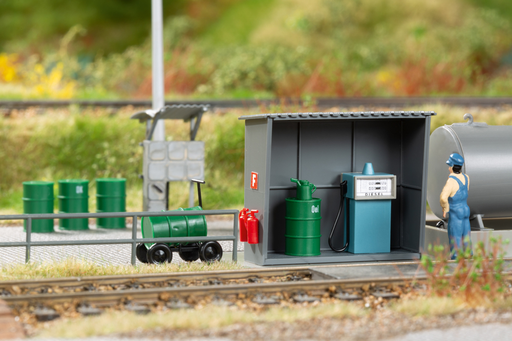 Auhagen 11469 Kleinlok-Tankstelle 1:87 Spur H0 Bausatz Neu OVP