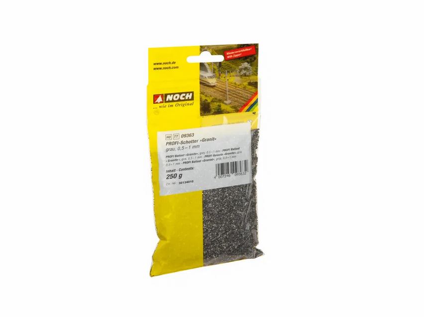 Noch 09363 PROFI-Schotter “Granit” grau 250 g Spur H0/TT NEU