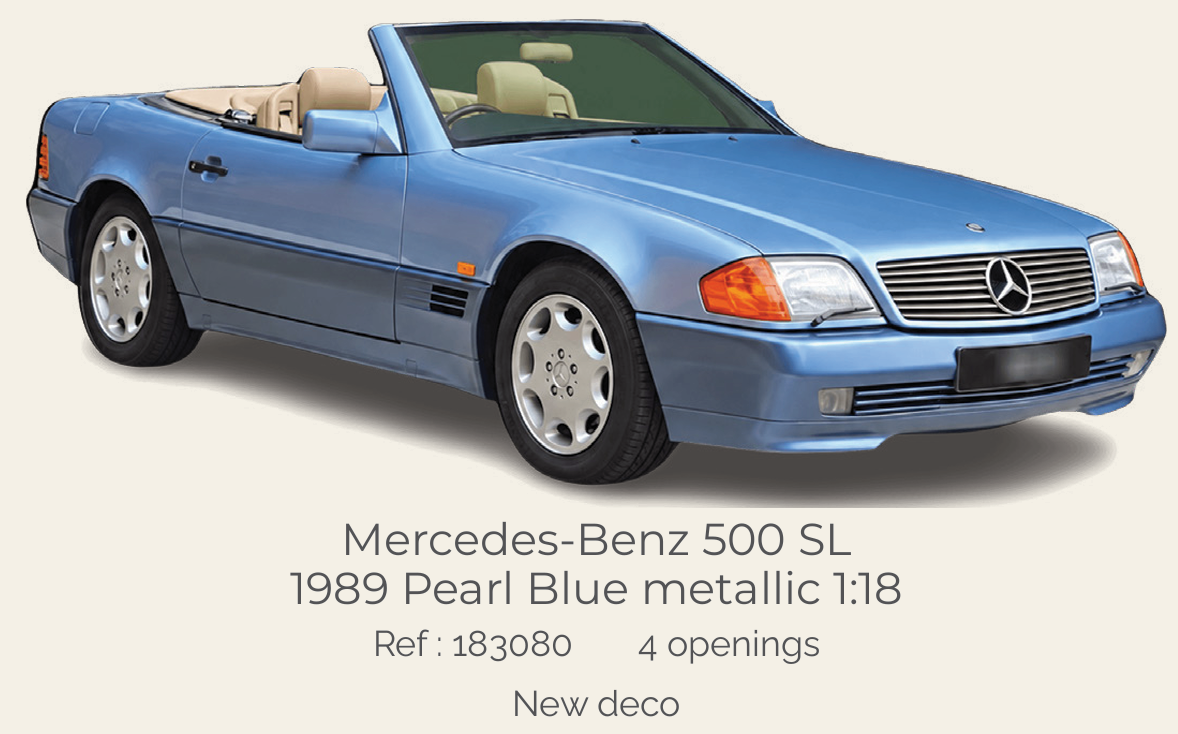 Norev 183080 Mercedes-Benz 500 SL 1989 Pearl Blue metallic 1:18