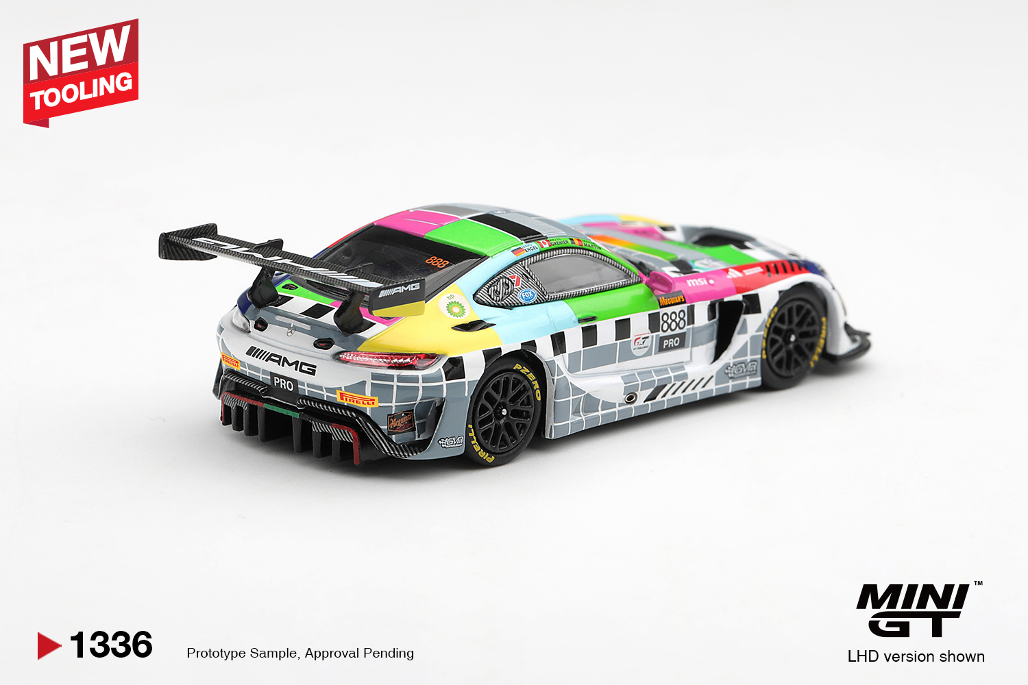 Mini GT 1336 1:64 MERCEDES-BENZ AMG GT3 888 BATHURST 12 HOUR 2025