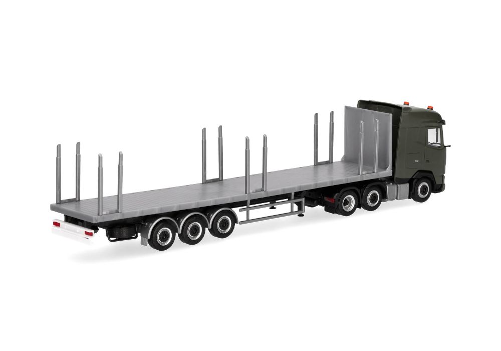Herpa 747301 DAF XG Flachbett-Sattelzug 1:87 Spur H0 Standmodell