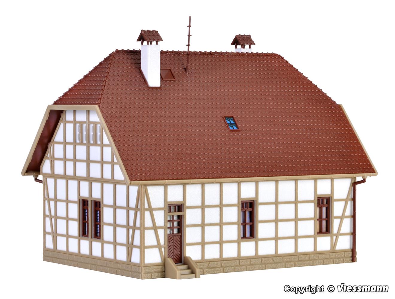 Vollmer 43654 Fachwerk-Siedlungshaus 1:87 Spur H0 Bausatz Neu