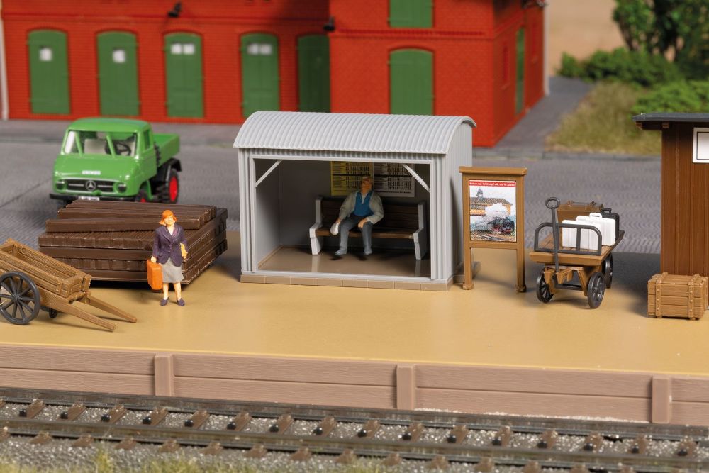 Auhagen 11486 Haltepunkt Hüttengrund 1:87 Spur H0 Bausatz NEU OVP