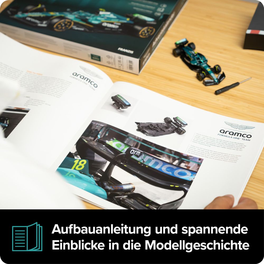 Franzis 67325 Aston Martin Aramco Formula 1 Adventskalender 1:43