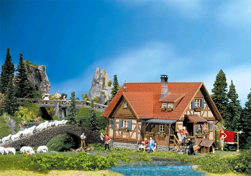Faller 130270 Ländliches Fachwerkhaus 1:87 Spur H0 Bausatz Neu OVP