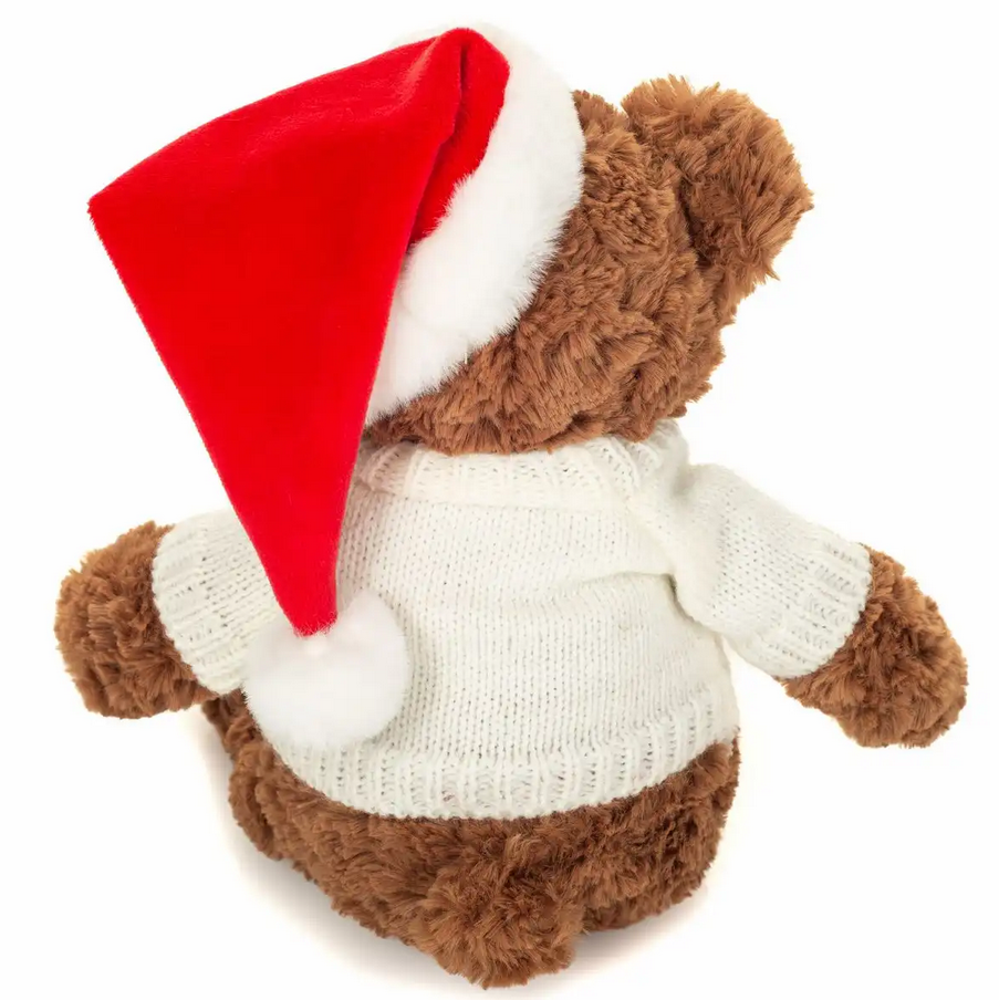 Teddy Hermann 946090 Weihnachtsteddy mit Pullover braun 30 cm Plüsch NEU