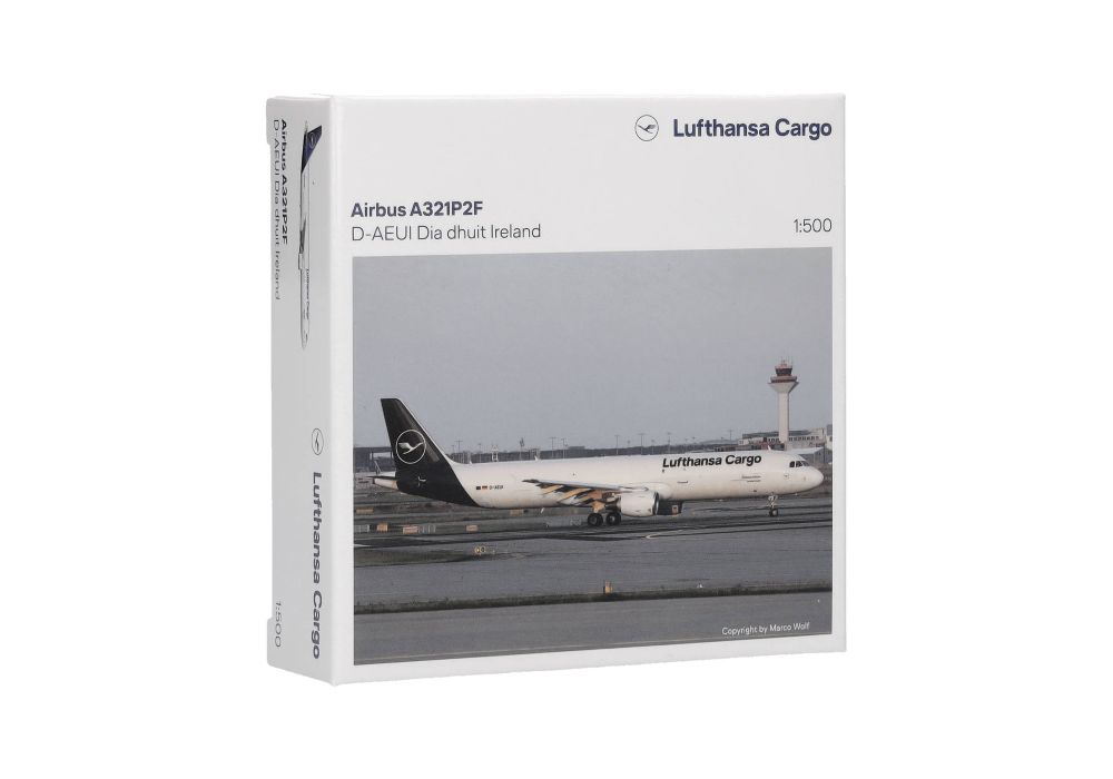 Herpa 536660-001 Lufthansa Cargo Airbus A321P2F – D-AEUI 1:500 Neu