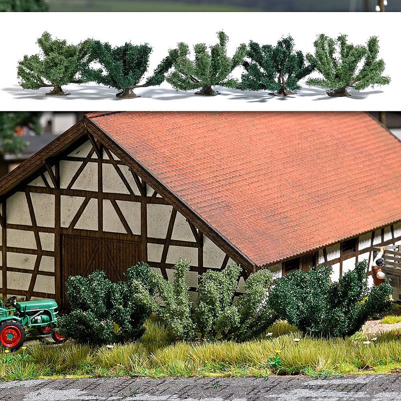 Busch 6061 Sommerbüsche 5 Stück