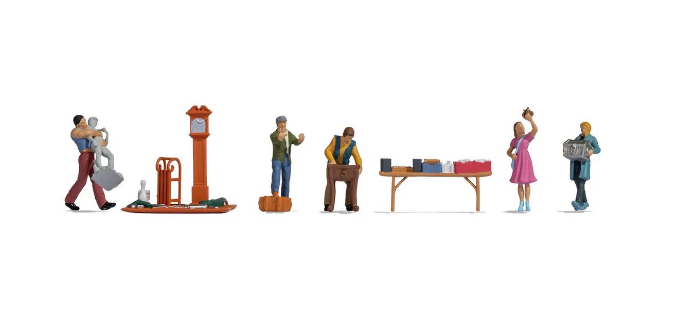 Noch 16280 Figuren-Themenwelt Flohmarkt 1:87 Spur H0 Neu OVP