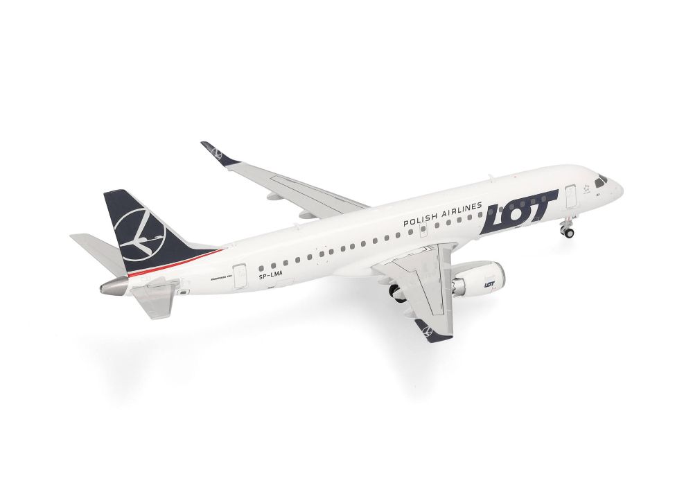 Herpa 573818 LOT Polish Airlines Embraer E190 1:200 Standmodell